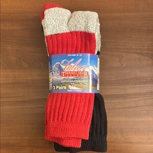 Thermal Gear Men's Socks - Red, Gray, Black